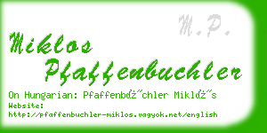 miklos pfaffenbuchler business card